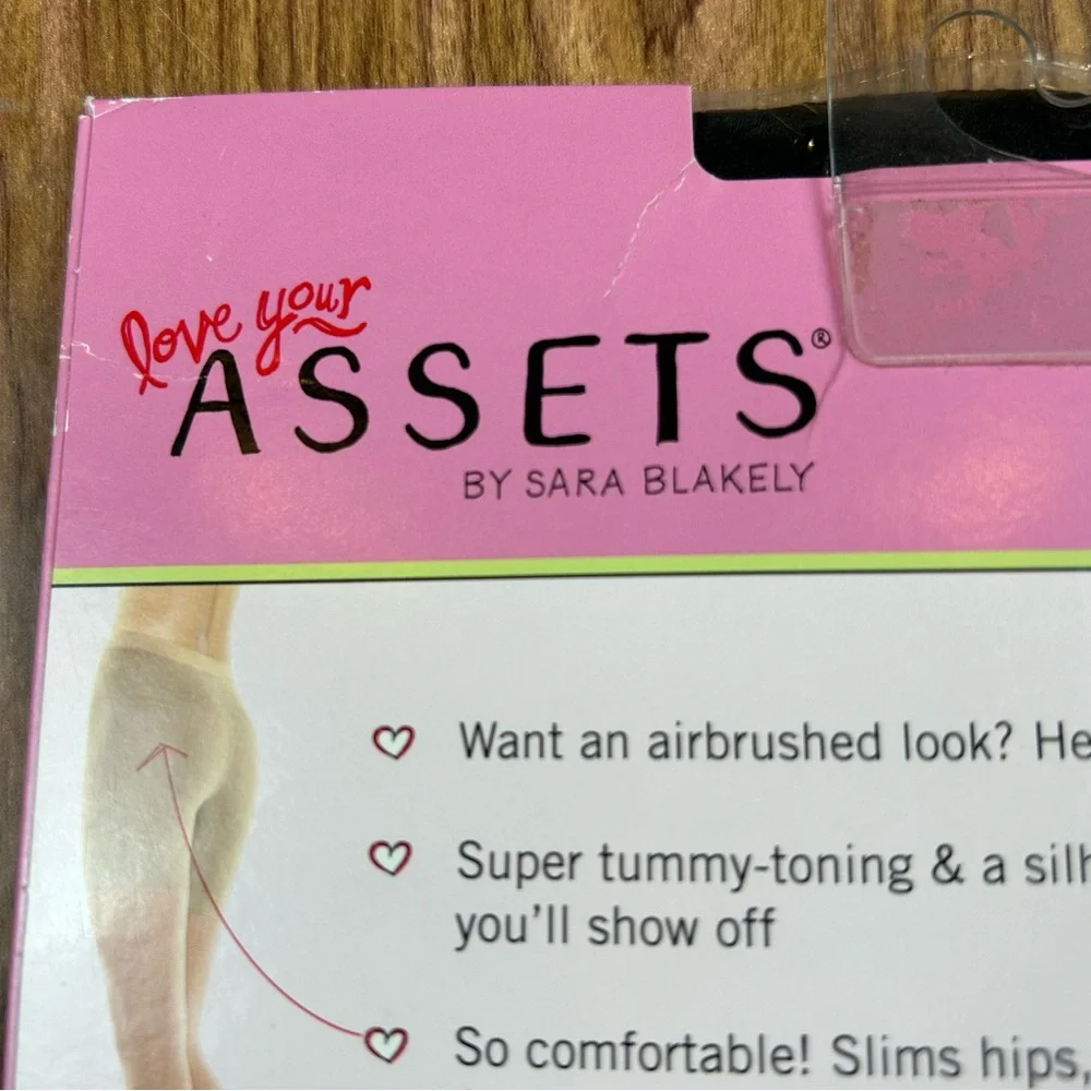 Spanx Love Your Assets Black Sheer Pantyhose NWT - Size 4 (180-220 lbs)